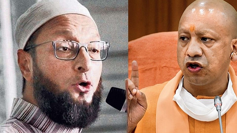 'अब्बाजान, चच्चाजानच्या लोकांनी लक्षात ठेवावं...', योगींचा ओवैसींना इशारा