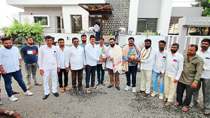 Advay Hiray invited Bandukaka Bachhav to join BJP Malegaon politics