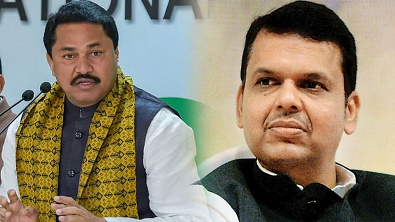 देवेंद्र फडणवीस यांची भेट घेण्यासाठी नाना पटोले सागर बंगल्यावर