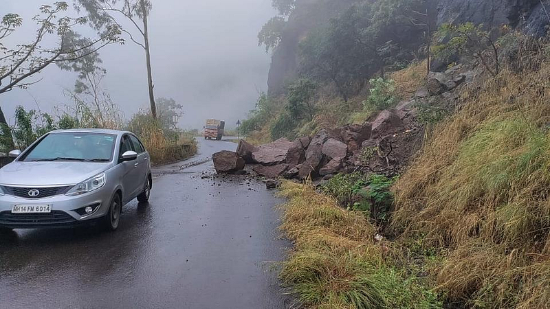 land slide at DegaleWadi Satara