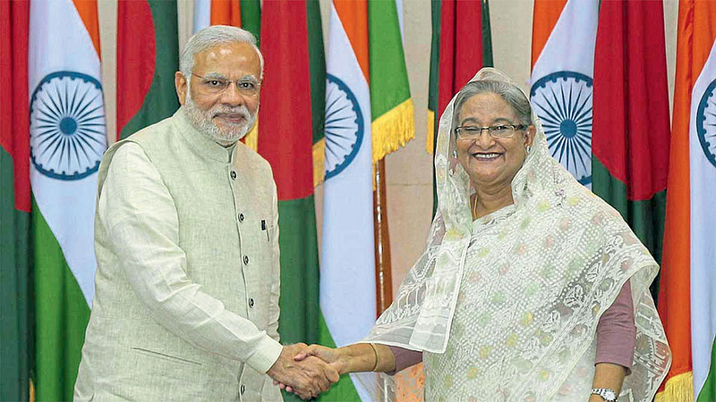 narendra modi and shaikh hasina