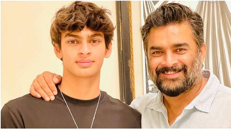 Actor R Madhavan with his son Vedaant