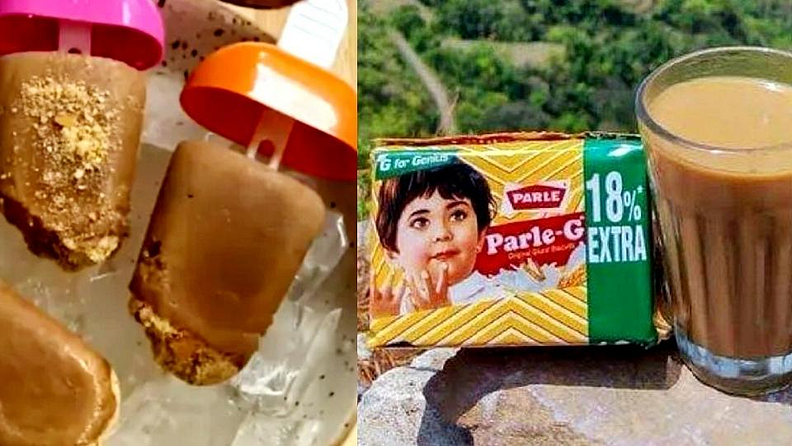 चहा बिस्किटची कुल्फी (Chai Biscuit Popsicle)
मुंबई येथील एक फुड ब्लॉगर महिमाने एक व्हिडिओ पोस्ट केला आहे, ज्यामध्ये चहा बिस्किट कुल्फी बनविण्याची रेसिपी दाखवली आहे. तीने या रेसिपीला ''divine comb''असे देखील म्हटले आहे. व्हायरल झालेल्या या पोस्टनुसार, ही रेसीपी बनविण्यासाठी तुम्हाला एका पॅकेट बिस्किटाचा भुगा, चहा( दुध, साखर आणि चहा पत्ती) लागेल. चहा थंड झाल्यावर कुल्फीच्या भांड्यात चहा ओता आणि त्यावर बिस्किटीच्या भुग्याचा लेअर लावा. झाकण लावून फ्रिझरमध्ये ठेवा. चहा बिस्किटची कुल्फी तयार आहे.