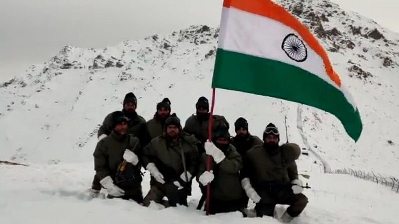 New Year Celebration by Indian Army Soldiers