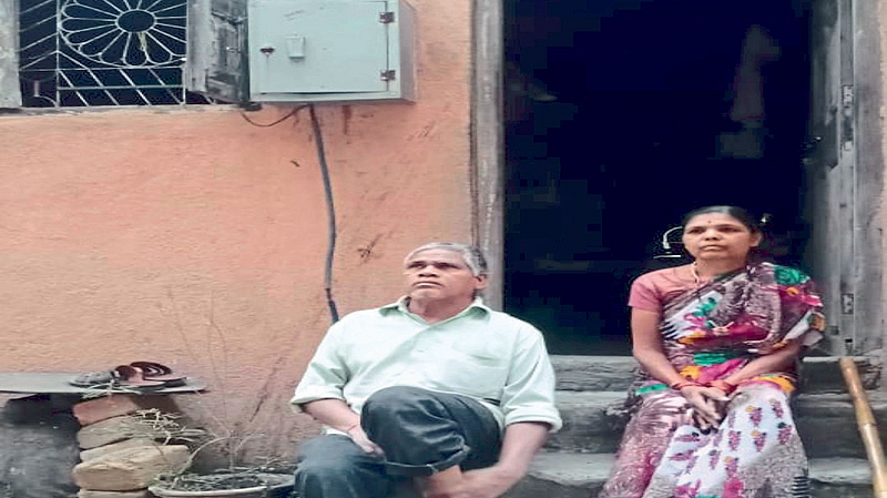 Blind and handicapped couple Darkness in house too Power outage
