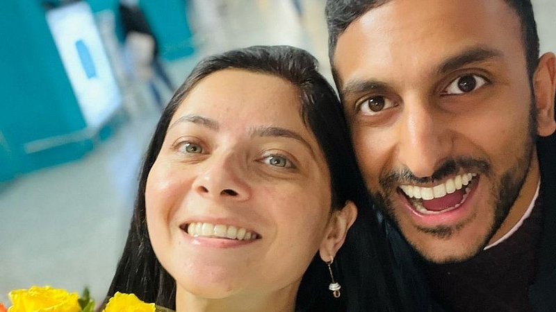 Sonalee Kulkarni with Her Husband Kunal