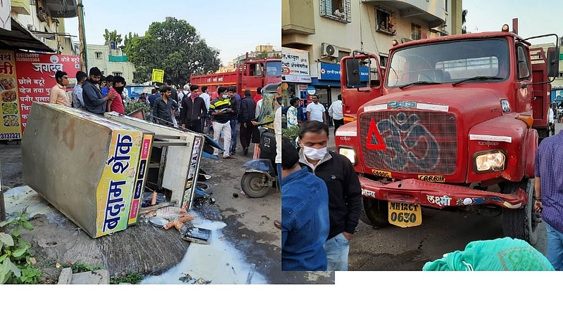 Dumper Accident in Dhayari