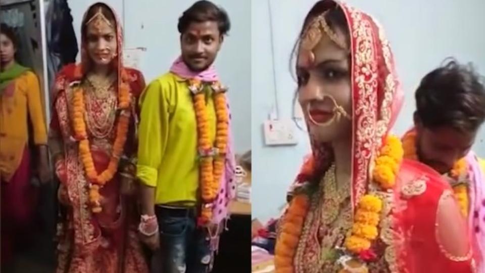 Vikas Rajbhar and Kinnar Ritesh got married