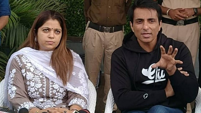Malvika Sood with Sonu Sood