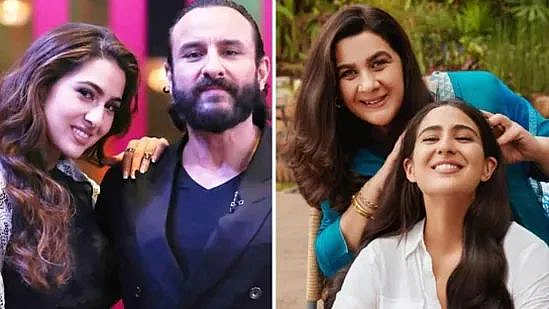 Sara Ali Khan, Amruta Singh,Saif Ali Khan