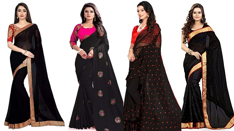 reason why womens wear black saree on makar sankranti