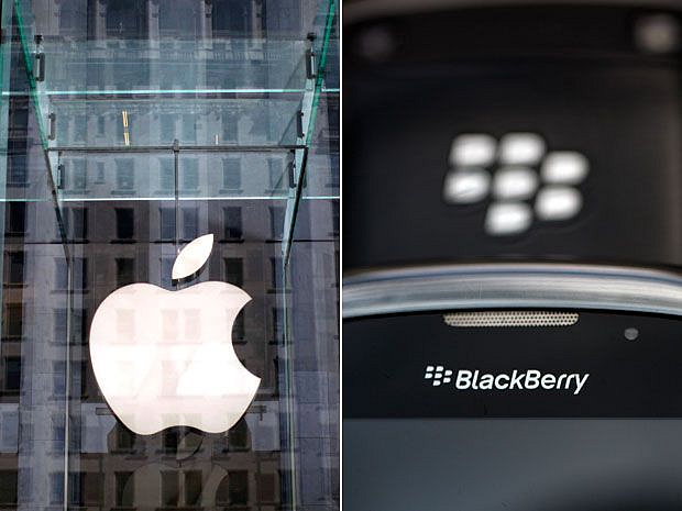 apple and blackberry