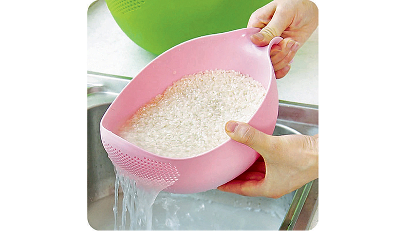 washing bowl and strainer
