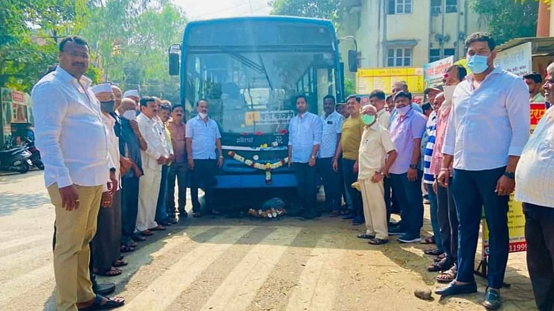 Finally Sukhsagar Nagar bus service started