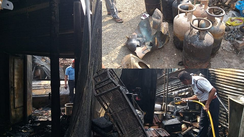gas leak explosion in Sangli
