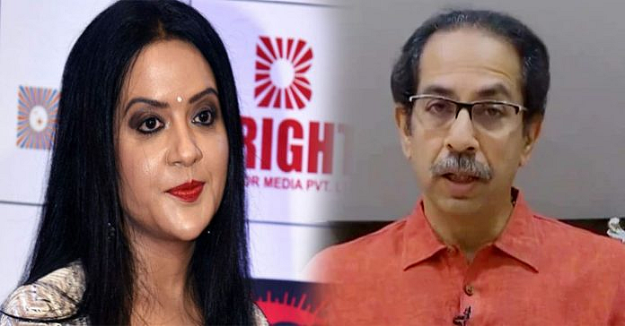 Amruta Fadnavis and Uddhav Thackeray