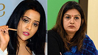 Amruta Fadnavis and Priyanka Chaturvedi Amruta Fadnavis and Priyanka Chaturvedi