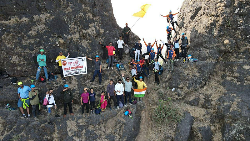 Sahyadri Rock Adventure of Kalyan mountain range Ziplining