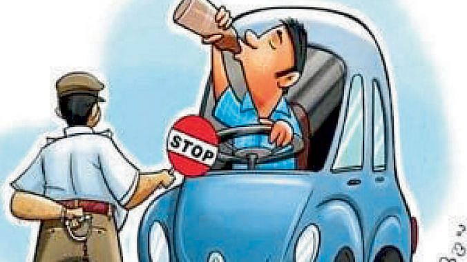 Police keep an eye drunk drivers Breath Analyzer police akola