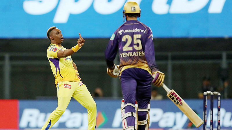 CSK VS KKR DJ Bravo