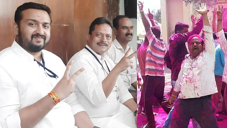 आज सकाळपासून सभासद मतदारांनी व कार्यकर्त्यांनी मतमोजणी केंद्राच्या बाहेर गर्दी केली होती. आठ दिवसांपासून आरोप-प्रत्यारोप झाल्यानंतर आज सर्व उमेदवारांचे राजकीय भवितव्य स्पष्ट झाले. तालुक्यातील राजकीय वातावरण यानिमित्तानं ढवळून निघाले होते. ही मतमोजणी झाल्यानंतर मतदारांनी आपला कौल सौरभ शिंदे यांच्या बाजूनं दिला, हे सिध्द झालंय.