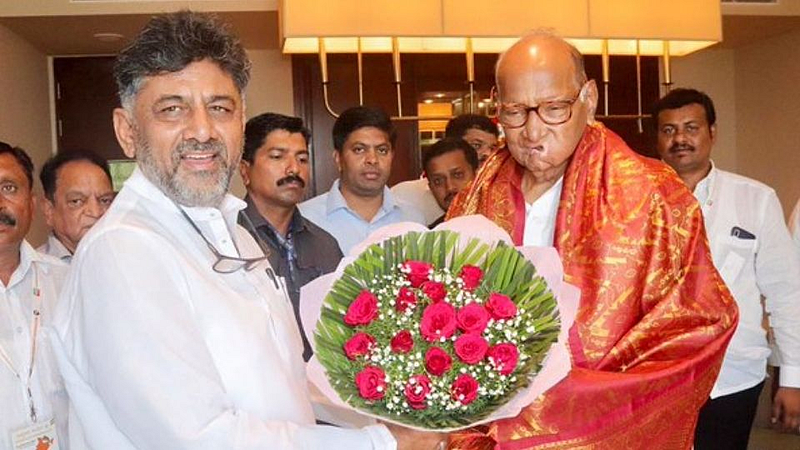 Sharad Pawar D K Shivakumar