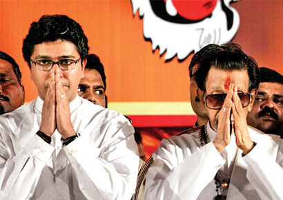 Balasaheb Thackeray - Raj Thackeray