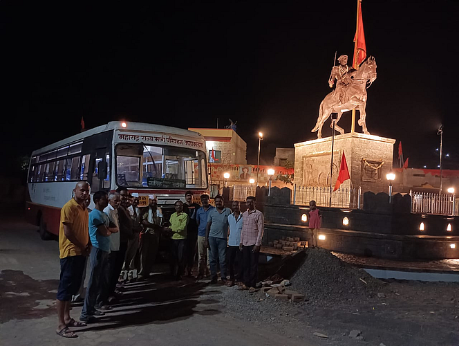 msrtc buses are back on work villagers are happy nashik news