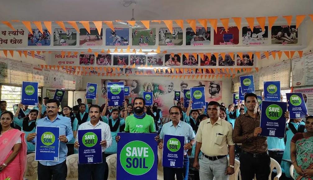 message Save the Soil through cycle campaign Soil conservation Sagar Gonnagar