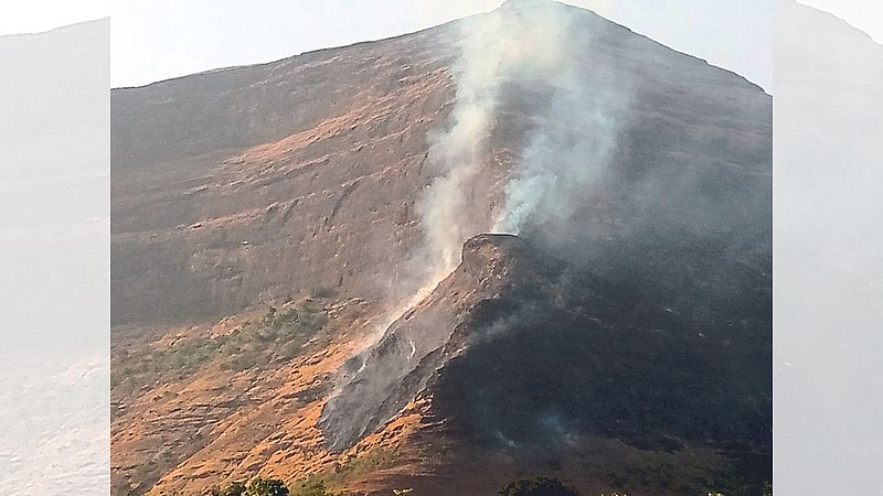 fire on salher fort