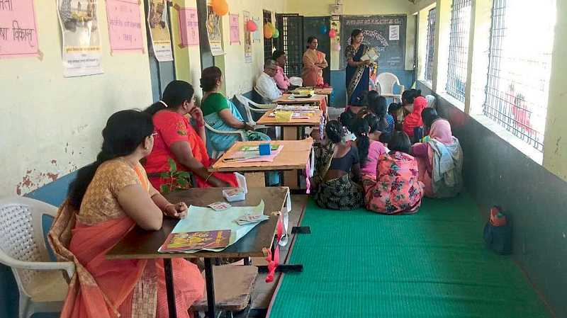 Double the number of students Municipal school Astik Kumar Pandey aurangabad