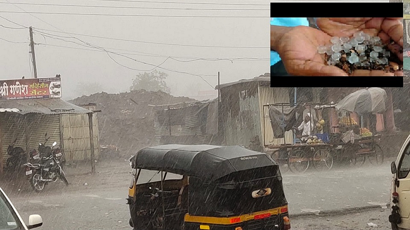 Rain And Hailstorm In Hingoli