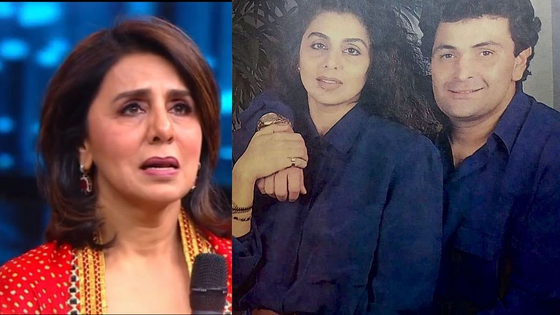 Actress Neetu Kapoor Cried on dance diwane stage,remembering Rishi Kapoor on his 2nd death anniversary