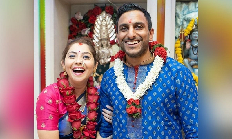 sonalee kulkarni got married second time with kunal benodekar in londan