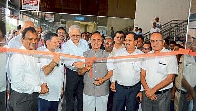 Marathwada Auto Cluster Permanent Product Display Center inauguration Dr Bhagwat Karad