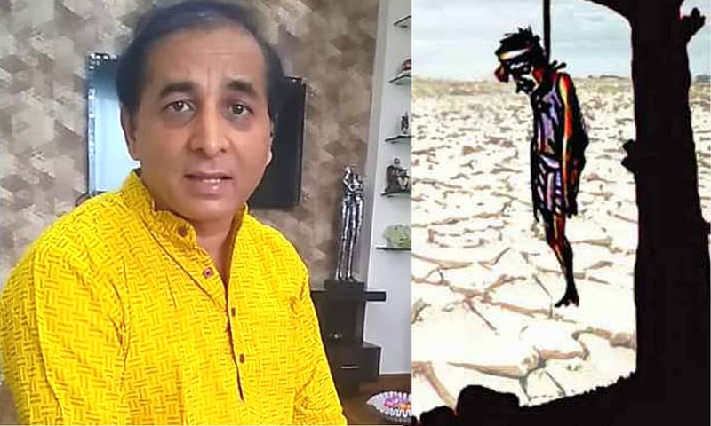 mahesh tilekar shares post about farmer's suicide