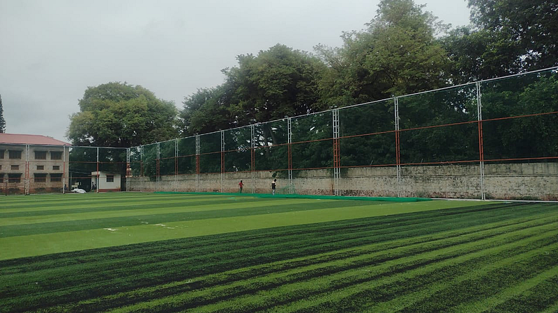 cantonment board school grounds are getting smarter Beta Sports Club company from Pune is developing ground belgaum