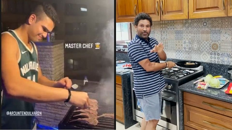 Sachin Tendulkar Son Arjun Tendulkar Cooking Master Chef Mumbai Indians Camp