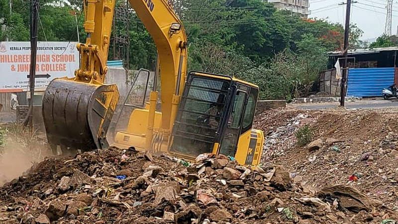 Pisoli Undri Mahammadwadi was Stream cleaned by municipal administration pune