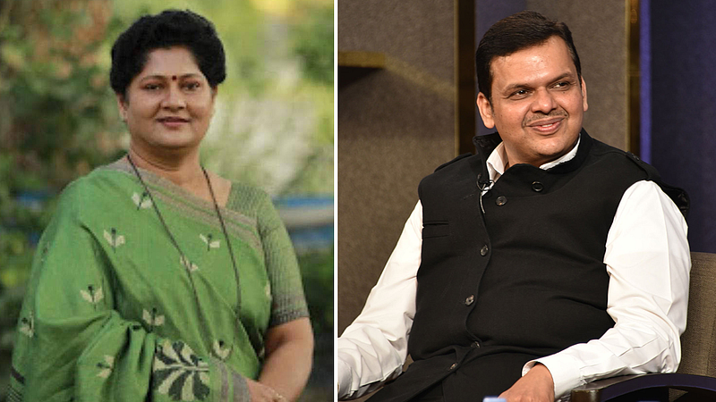 Nita Kelkar and Devendra Fadnavis