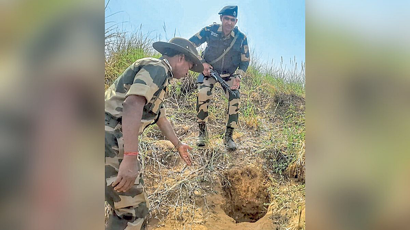 Underground tunnel found again Jammu and Kashmir Samba district Indo-Pak border