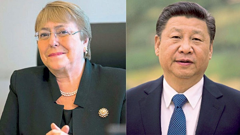 No country is completely successful in protecting human rights and no one needs to give sermon on it china Xi Jinping Michelle Bachelet