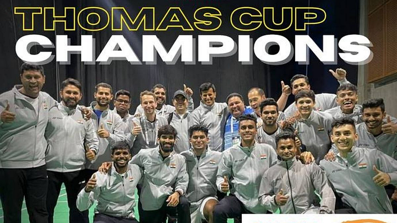 Thomas Cup Final India vs Indonesia 3-0 to win maiden Thomas Cup title