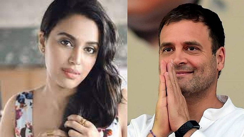 Swara bhaskar And Rahul Gandhi