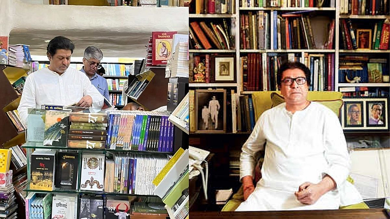 Raj Thackeray With Books