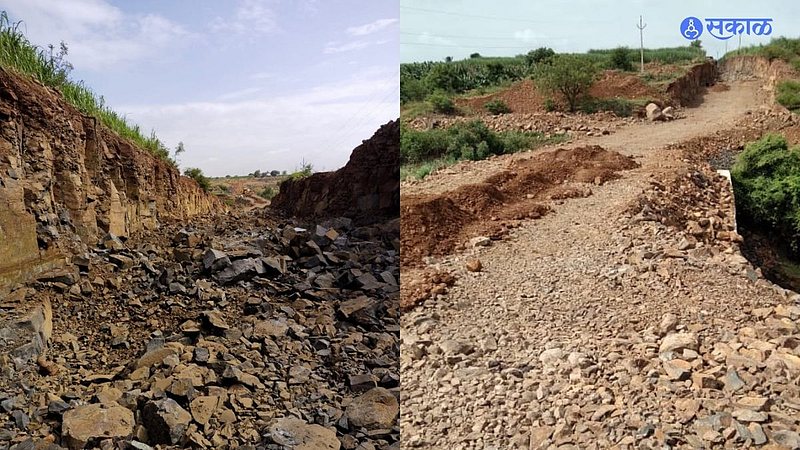 Solapur Ritewadi Villagers strike for roads may nine