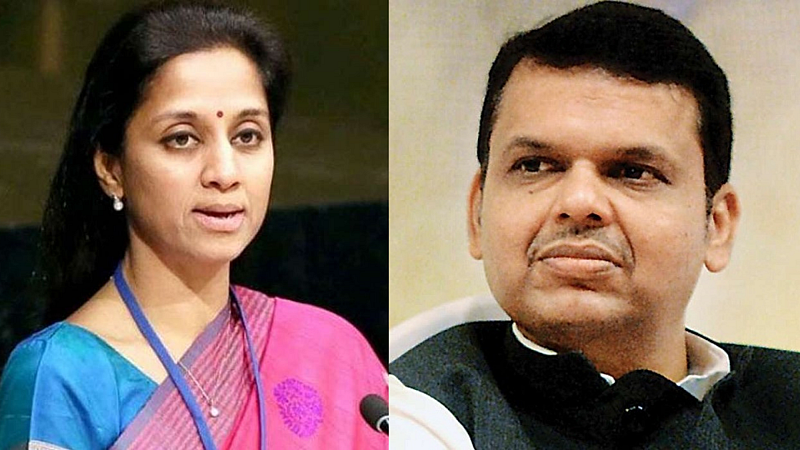 devendra fadanvis criticize supriya sule over bjp ncp workers clash in pune