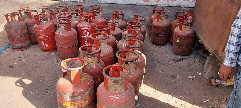 seized LPG Cylinder