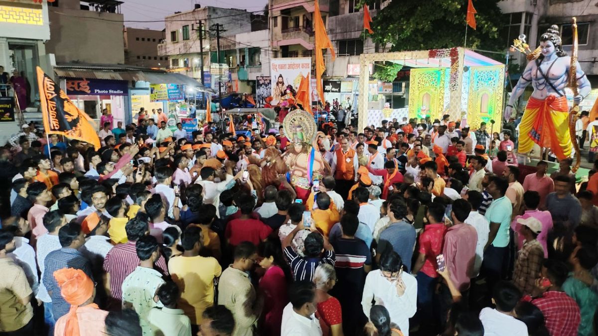 traditional Shiva Jayanti procession city
