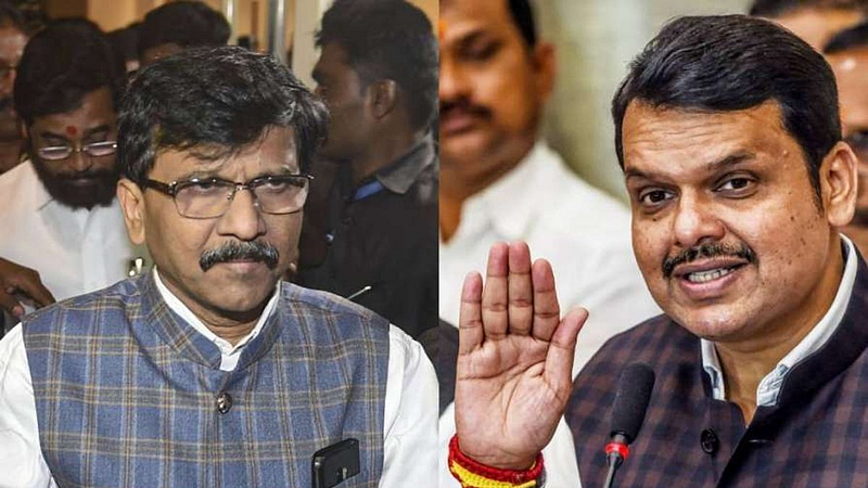 Devendra Fadnavis vs Sanjay Raut